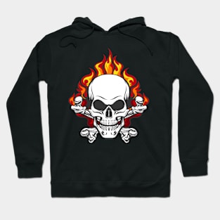 Skull in Flame Hoodie